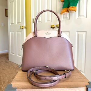 #64. Kate Spade Payton Dome Leather Satchel Bag, Excellent Condition